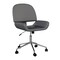 Martha Stewart Tyla Upholstered Office Chair in Gray/Polished Nickel CH-220921-5-GY-MS - alternate 2